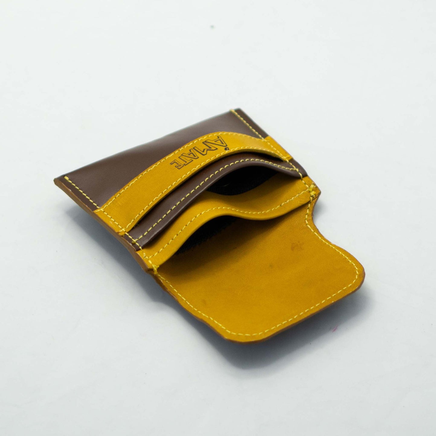 Cartera compacta origami "café"