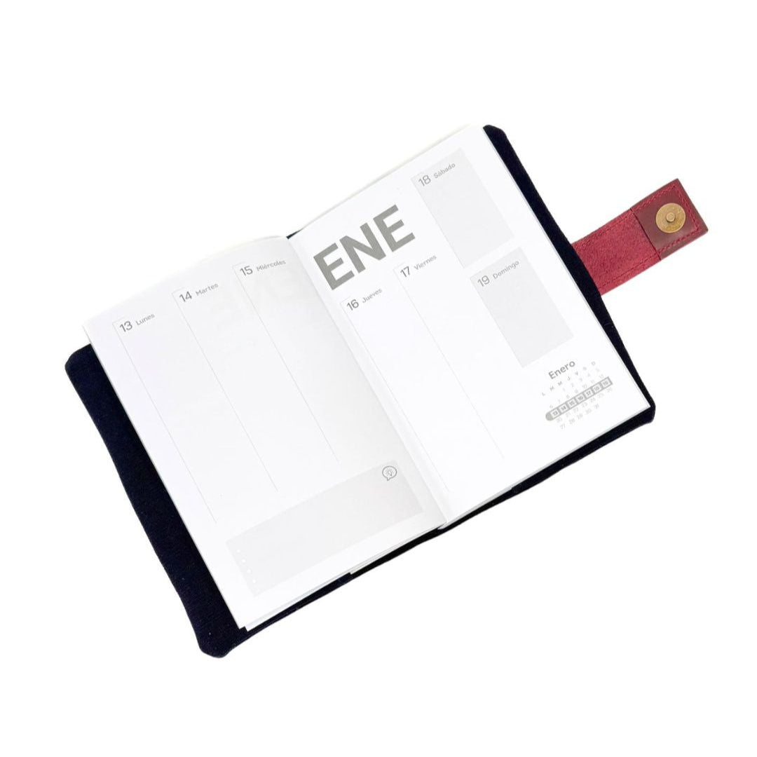 Porta Agenda Personalizable Piel y Textil