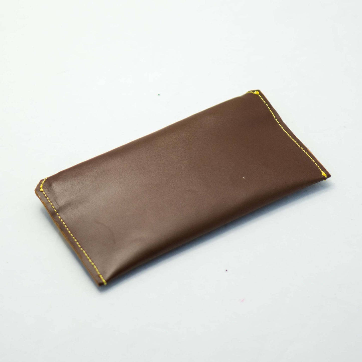 Cartera amplia origami "café"