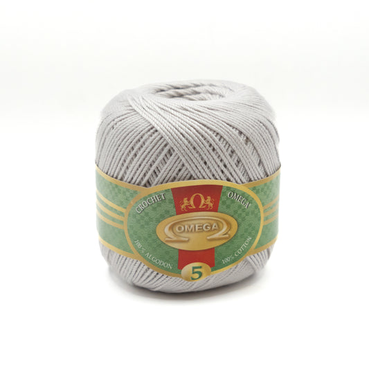 Hilo crochet N. 5 Gris claro