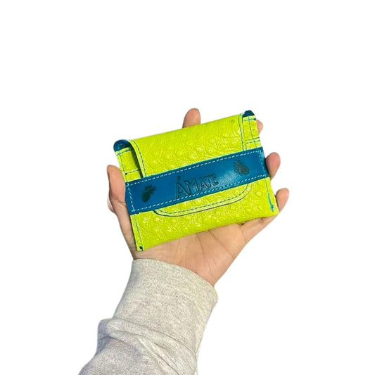 Cartera Origami "verde lima"