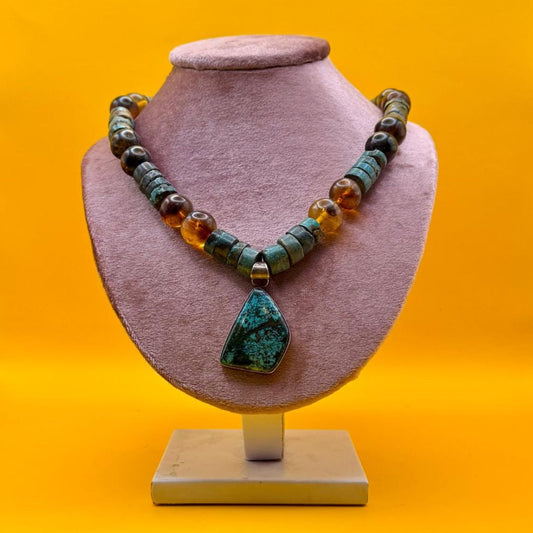 Collar Artesanal "MALAQUITA"