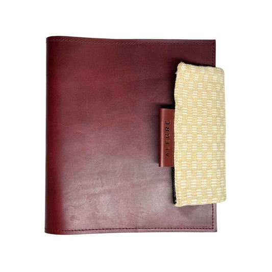 Porta Agenda de Piel Marrón